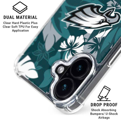 NFL Philadelphia Eagles Tropical Print iPhone 16 MagSafe Case