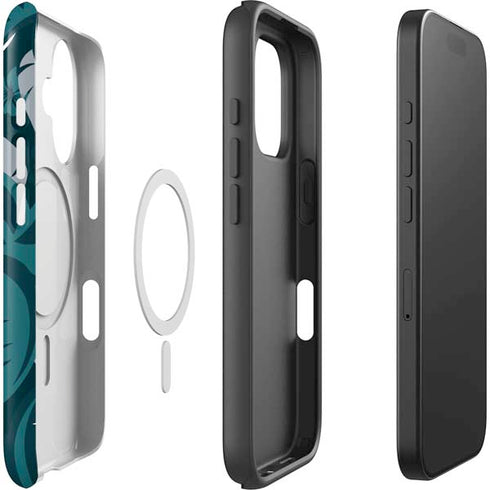 NFL Philadelphia Eagles Tropical Print iPhone 16 Magsafe Impact Case