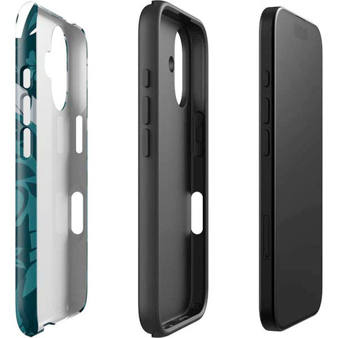 NFL Philadelphia Eagles Tropical Print iPhone 16 Plus Impact Case