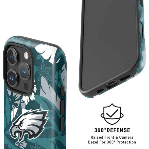 NFL Philadelphia Eagles Tropical Print iPhone 16 Pro Magsafe Impact Case