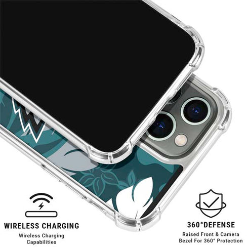 NFL Philadelphia Eagles Tropical Print iPhone 16 Pro Max Clear Case