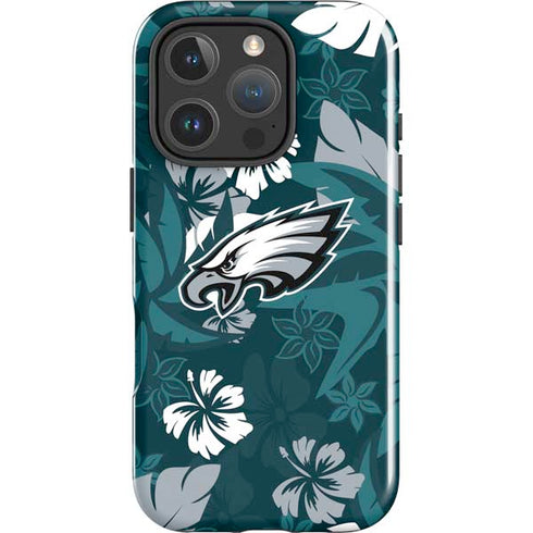 NFL Philadelphia Eagles Tropical Print iPhone 16 Pro Max Impact Case