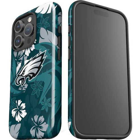 NFL Philadelphia Eagles Tropical Print iPhone 16 Pro Max Impact Case