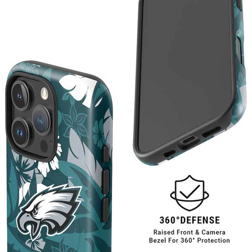 NFL Philadelphia Eagles Tropical Print iPhone 16 Pro Max Magsafe Impact Case