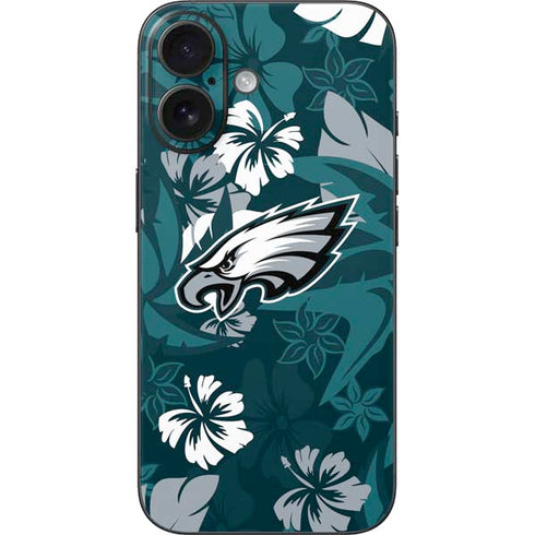 NFL Philadelphia Eagles Tropical Print iPhone 16 Skin