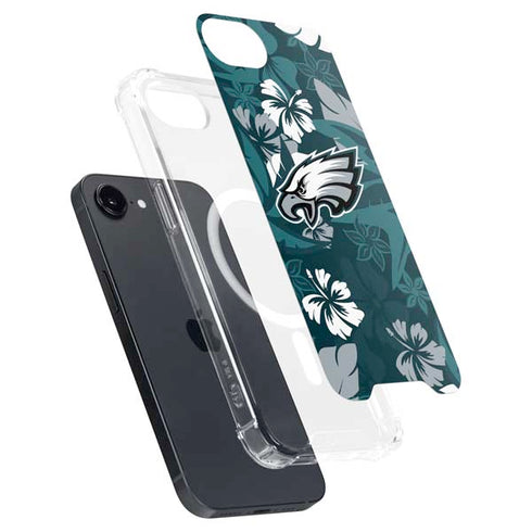 NFL Philadelphia Eagles Tropical Print iPhone 16e MagSafe Case