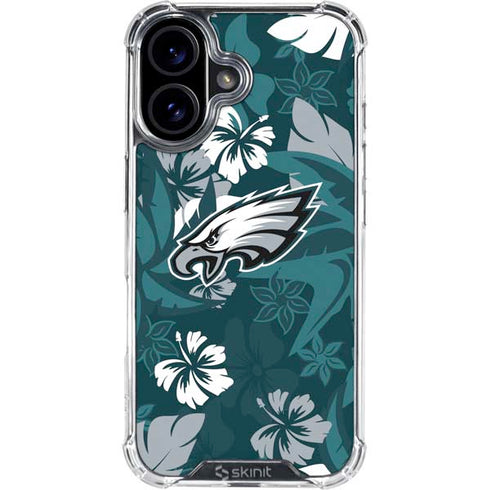 NFL Philadelphia Eagles Tropical Print iPhone 17 Clear Case