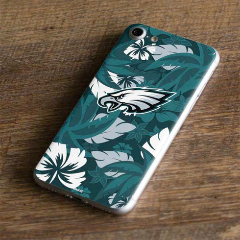 NFL Philadelphia Eagles Tropical Print iPhone 8 Skin