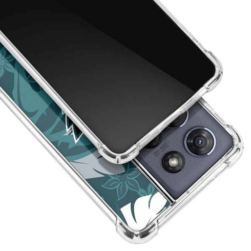NFL Philadelphia Eagles Tropical Print Moto G 5G (2025) Clear Case
