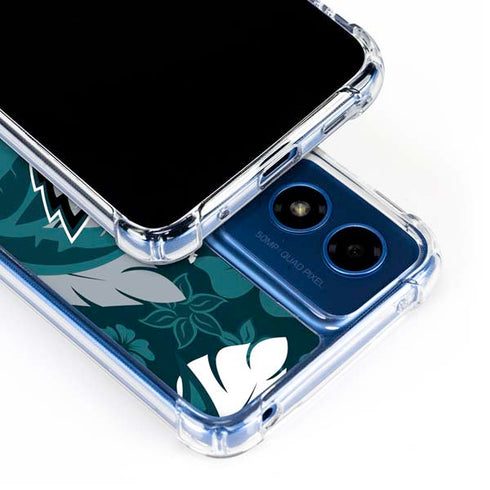 NFL Philadelphia Eagles Tropical Print Moto G 5G (2024) Clear Case