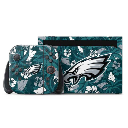 NFL Philadelphia Eagles Tropical Print Nintendo Switch 2 (2025) with Joy-Con Skin