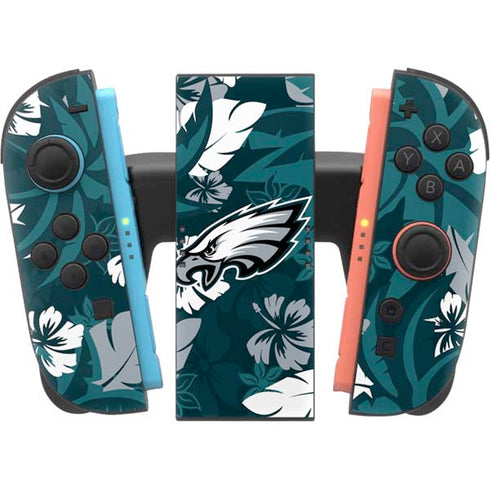 NFL Philadelphia Eagles Tropical Print Nintendo Switch 2 (2025) Joy-Con Controller Skin