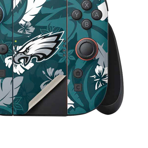 NFL Philadelphia Eagles Tropical Print Nintendo Switch 2 (2025) Joy-Con Controller Skin