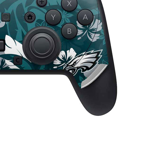 NFL Philadelphia Eagles Tropical Print Nintendo Switch 2 (2025) Pro Controller Skin