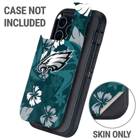 NFL Philadelphia Eagles Tropical Print Otterbox Defender iPhone Skin