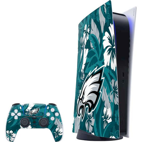 NFL Philadelphia Eagles Tropical Print PlayStation PS5 Skins