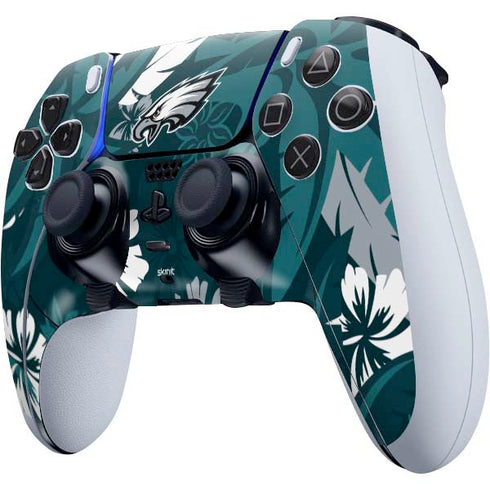 NFL Philadelphia Eagles Tropical Print PS5 DualSense Edge Pro Controller Skin