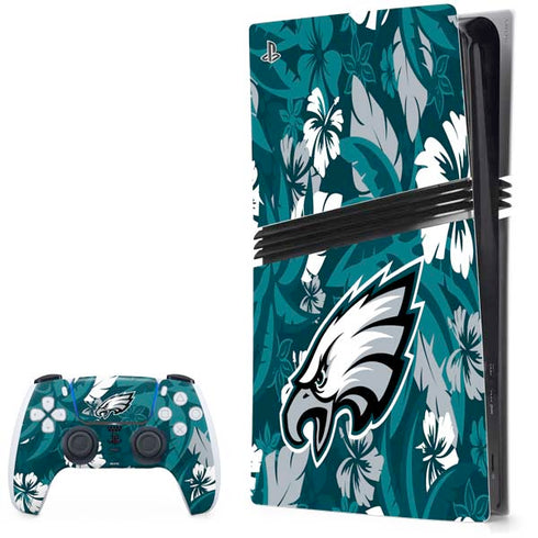 NFL Philadelphia Eagles Tropical Print PS5 Pro Bundle Skin