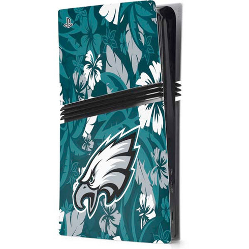 NFL Philadelphia Eagles Tropical Print PS5 Pro Console Skin
