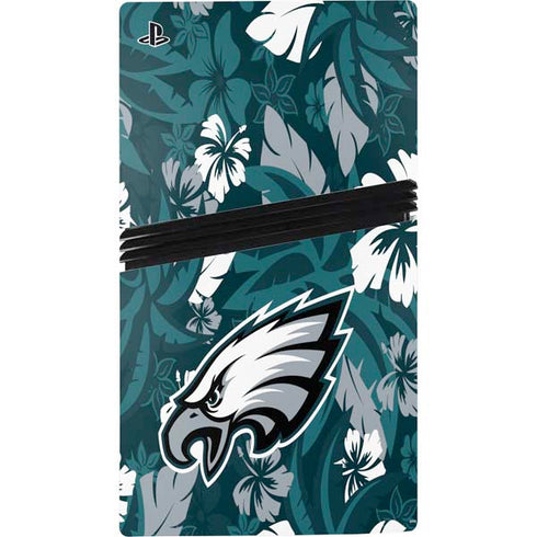 NFL Philadelphia Eagles Tropical Print PS5 Pro Console Skin