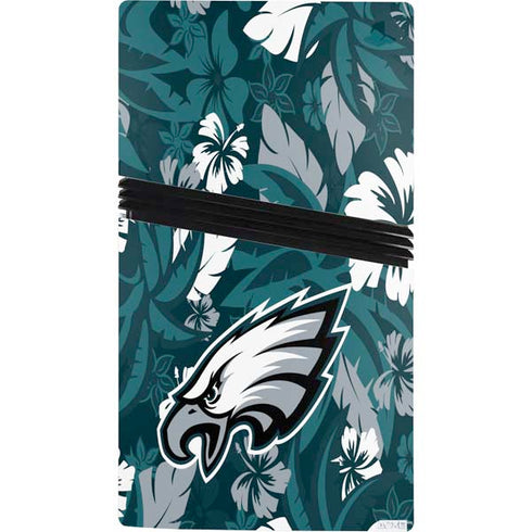 NFL Philadelphia Eagles Tropical Print PS5 Pro Console Skin