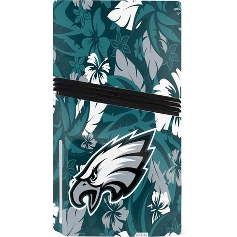 NFL Philadelphia Eagles Tropical Print PS5 Pro Disk Bundle Skin