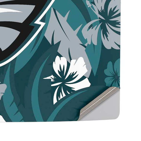 NFL Philadelphia Eagles Tropical Print PS5 Pro Disk Console Skin