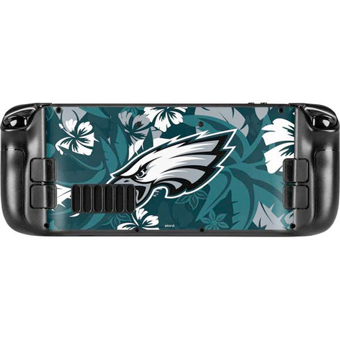 NFL Philadelphia Eagles Tropical Print Steam Deck Handheld Gaming Computer Skin