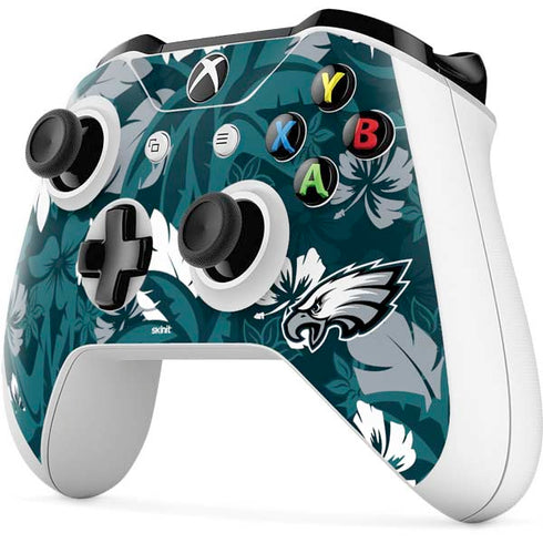 NFL Philadelphia Eagles Tropical Print Xbox One S All-Digital Edition Bundle Skin