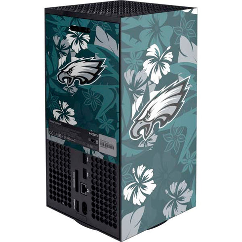NFL Philadelphia Eagles Tropical Print XBox Series X Digital Edition Console Skin