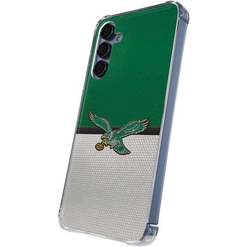 NFL Philadelphia Eagles Vintage Galaxy A55 5G Clear Case