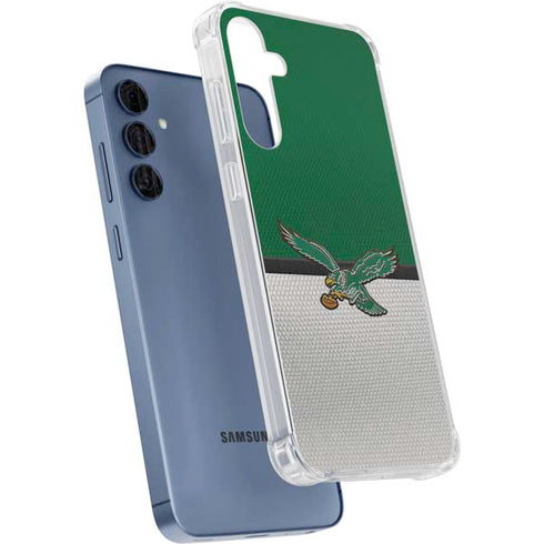 NFL Philadelphia Eagles Vintage Galaxy A55 5G Clear Case