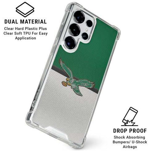 NFL Philadelphia Eagles Vintage Galaxy S26 Ultra Clear Case