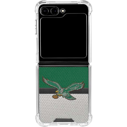 NFL Philadelphia Eagles Vintage Galaxy Z Flip6 Clear Case