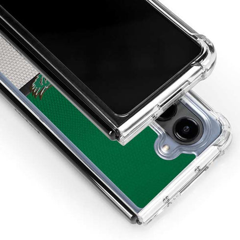 NFL Philadelphia Eagles Vintage Galaxy Z Fold5 5G Clear Case