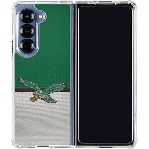 NFL Philadelphia Eagles Vintage Galaxy Z Fold6 Clear Case