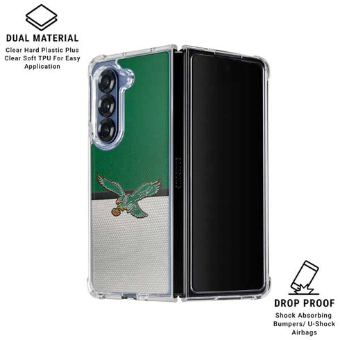 NFL Philadelphia Eagles Vintage Galaxy Z Fold6 Clear Case