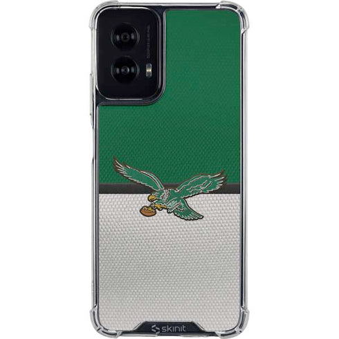 NFL Philadelphia Eagles Vintage Moto G Power 5G (2024) Clear Case