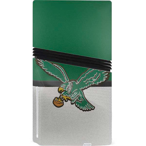 NFL Philadelphia Eagles Vintage PS5 Pro Disk Console Skin