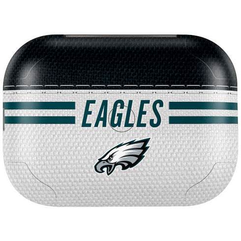 NFL Philadelphia Eagles White Striped Amazon Echo Buds Skin