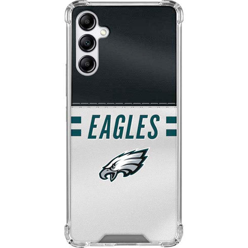 NFL Philadelphia Eagles White Striped Gabb Phone 4 Clear Case