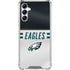 NFL Philadelphia Eagles White Striped Gabb Phone 4 Clear Case