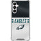 NFL Philadelphia Eagles White Striped Galaxy A16 5G Clear Case