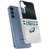 NFL Philadelphia Eagles White Striped Galaxy A35 5G Clear Case