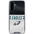 NFL Philadelphia Eagles White Striped Galaxy A36 5G Clear Case