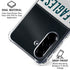 NFL Philadelphia Eagles White Striped Galaxy A36 5G Clear Case