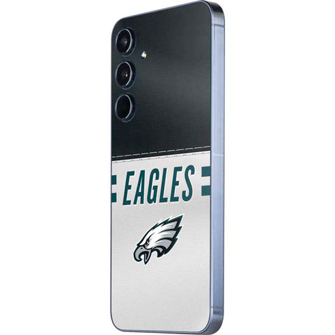 NFL Philadelphia Eagles White Striped Galaxy A36 5G Skin
