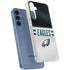 NFL Philadelphia Eagles White Striped Galaxy A55 5G Clear Case