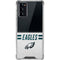 NFL Philadelphia Eagles White Striped Galaxy Note20 5G Clear Case