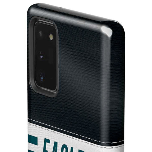 NFL Philadelphia Eagles White Striped Galaxy Note20 5G Pro Case
